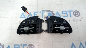 Mercedes GLC 20-22 steering wheel control buttons, glossy black with chrome, scratches, broken mount