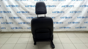 Jeep Cherokee KL 19-23 driver's seat with AIRBAG, black leather with perforation, electric, Limited, dented, worn, needs cleaning, scratches