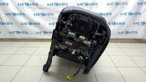 Jeep Cherokee KL 19-23 driver's seat with AIRBAG, black leather with perforation, electric, Limited, dented, worn, needs cleaning, scratches