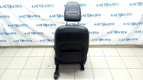Jeep Cherokee KL 19-23 passenger seat with AIRBAG, black leather with perforation, electric, Limited, dented, worn, needs cleaning, scratches