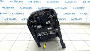 Jeep Cherokee KL 19-23 passenger seat with AIRBAG, black leather with perforation, electric, Limited, dented, worn, needs cleaning, scratches