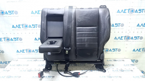 Rear seat backrest, 2nd row, left, Ford C-max MK2 13-18, black leather, with seat belt, wrinkled, needs cleaning
