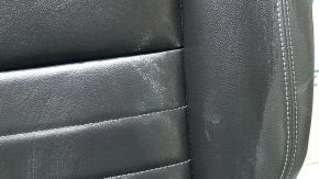 Rear seat backrest, 2nd row, left, Ford C-max MK2 13-18, black leather, with seat belt, wrinkled, needs cleaning