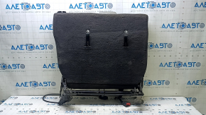 Rear seat backrest, 2nd row, left, Ford C-max MK2 13-18, black leather, with seat belt, wrinkled, needs cleaning