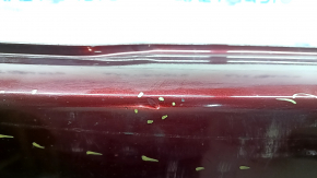 Jeep Cherokee KL 19-23 front bare bumper, upper part, without parking sensors, without tow hook cap, red, scratches, bumps