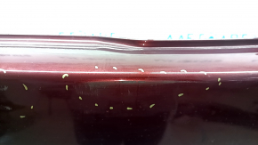 Jeep Cherokee KL 19-23 front bare bumper, upper part, without parking sensors, without tow hook cap, red, scratches, bumps