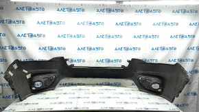 Jeep Cherokee KL 19-23 front bare bumper, upper part, without parking sensors, without tow hook cap, red, scratches, bumps