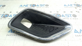 Right fog light frame for Jeep Cherokee KL 19-23 with chrome frame, sand