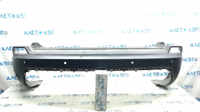Jeep Cherokee KL 19-23 rear bumper, bare, structure, under parking sensors, scratches, tears
