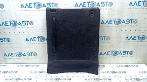 Backrest of the rear row of seats, 3rd row, left, Infiniti JX35 QX60 13-15, black leather, perforated, wrinkled
