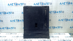 Backrest of the rear row of seats, 3rd row, right, Infiniti JX35 QX60 13-15, black leather, perforated, wrinkled