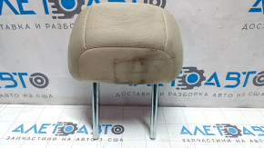 Nissan Maxima A36 16-20 rear left headrest, beige cloth, dry-cleanable