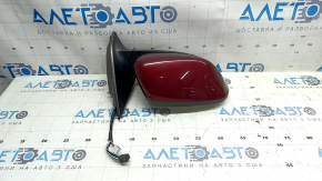 Right side mirror assembly for Jeep Cherokee KL 14-23, 7+7 pins, turn signal, heating, backlight, memory, BSM, red, worn