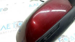 Right side mirror assembly for Jeep Cherokee KL 14-23, 7+7 pins, turn signal, heating, backlight, memory, BSM, red, worn