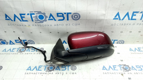 Left side mirror assembly for Jeep Cherokee KL 14-23, 7+7 pins, turn signal, heating, backlight, memory, BSM, red PRV, without element, worn