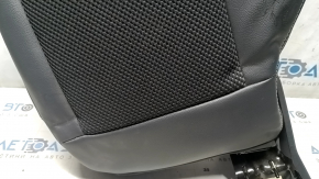 Left rear seat back for Jeep Compass 11-16, combined leather and black cloth, dented