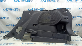 Right arch trim for Jeep Cherokee KL 19-23, black, for electric door and subwoofer, scratches, whitened plastic
