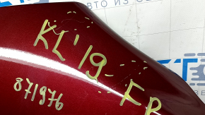 Jeep Cherokee KL 19-23 front right fender, red PRV, scratches