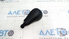 Jeep Cherokee KL 19-21 gear knob, black, leather, worn, scratches