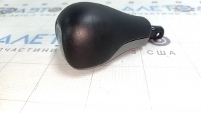 Jeep Cherokee KL 19-21 gear knob, black, leather, worn, scratches