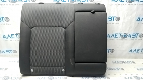 Right rear seat backrest for VW Passat b7 12-15 USA, black cloth, with armrest, dry-cleanable