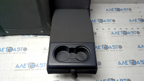 Right rear seat backrest for VW Passat b7 12-15 USA, black cloth, with armrest, dry-cleanable