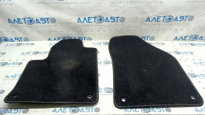 Set of Jeep Cherokee KL 15-23 floor mats, black, ready for cleaning