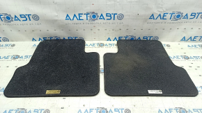 Set of Jeep Cherokee KL 15-23 floor mats, black, ready for cleaning