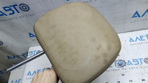 Rear left headrest for Nissan Pathfinder 13-16, beige leather, dry-cleanable