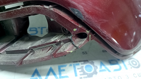 Jeep Cherokee KL 19-23 red rear bumper, bare right, scratches, dented, crack in mount