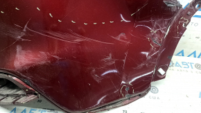 Jeep Cherokee KL 19-23 red rear bumper, bare right, scratches, dented, crack in mount