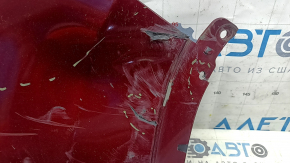 Jeep Cherokee KL 19-23 red rear bumper, bare right, scratches, dented, crack in mount