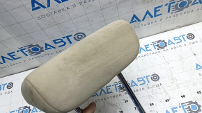 Rear center headrest for Nissan Rogue 14-16, beige velour, dry-cleanable