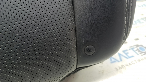 Left rear seat backrest for Jeep Cherokee KL 19-23, black leather, perforated, with armrest