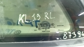 Rear left window, blind glass, Jeep Cherokee KL 19-20, chrome, scratches on chrome