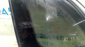 Rear left window, blind glass, Jeep Cherokee KL 19-20, chrome, scratches on chrome
