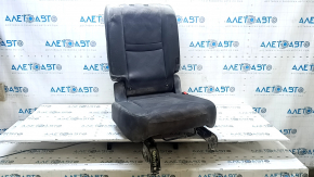 Rear seat, 2nd row, right, Nissan Rogue 19-20, black leather, perforated, needs cleaning, rusty at the bottom