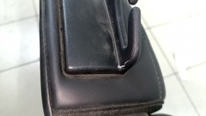 Left rear seat backrest for Jeep Cherokee KL 19-23, black leather, perforated, with armrest