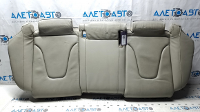 Rear row of seats 2nd row Audi A4 B8 13-16 gray leather, split back, worn