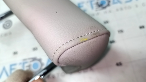 Rear center headrest for Audi A4 B8 08-16, gray leather with gray stitching, marker marks