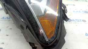 Right front headlight VW Passat B8 16-19 USA halogen, polished, spider web