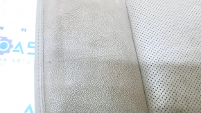 Rear seat cushion, 2nd row, right, Nissan Rogue 14 - beige leather, dry-cleanable, scratched