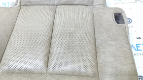 Rear seat cushion, 2nd row, right, Nissan Rogue 14 - beige leather, dry-cleanable, scratched