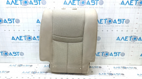 Rear seat back, 2nd row, right, Nissan Rogue 14 - beige leather, dry cleanable, scratches, creases