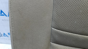 Rear seat back, 2nd row, right, Nissan Rogue 14 - beige leather, dry cleanable, scratches, creases