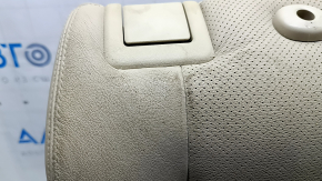 Rear seat back, 2nd row, right, Nissan Rogue 14 - beige leather, dry cleanable, scratches, creases