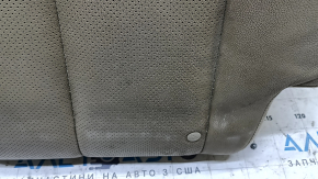 Rear seat back, 2nd row, right, Nissan Rogue 14 - beige leather, dry cleanable, scratches, creases