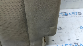 Rear seat back, 2nd row, right, Nissan Rogue 14 - beige leather, dry cleanable, scratches, creases