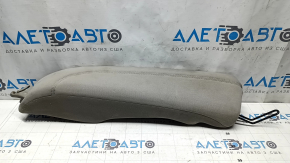Left side trim for rear seats Hyundai Sonata 15-17, gray cloth, dry cleanable, dented