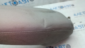 Left side trim for rear seats Hyundai Sonata 15-17, gray cloth, dry cleanable, dented